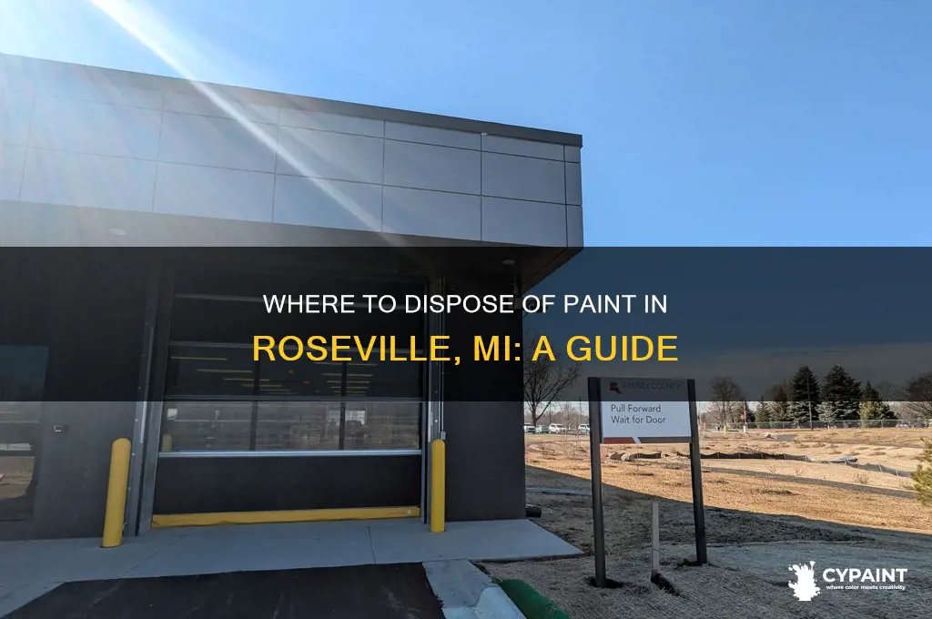 where in roseville mi do you dipose paint
