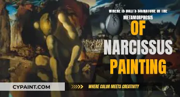 Exploring Dali's Signature in The Metamorphosis of Narcissus