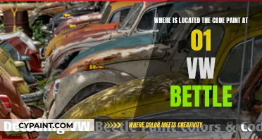 Decoding the Mystery: Where to Find the Code Paint on a '01 VW Beetle