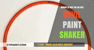 Where to Find MTF Number on Red Devil Paint Shaker