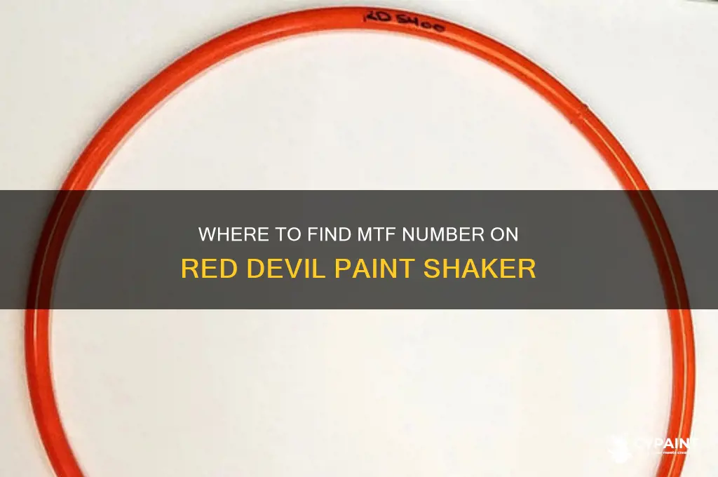 where is mtf no on red devil paint shaker