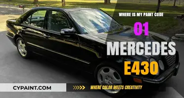 Locate Your Mercedes E430 Paint Code 01: Quick Guide