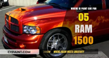 Finding the Paint Code for Your 2005 Dodge Ram 1500