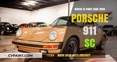 Finding the Paint Code for a 1980 Porsche 911 SC