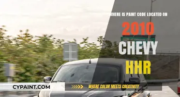 Finding Your 2010 Chevy HHR's Paint Code Location Guide