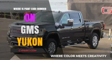 Finding Your GMC Yukon's Paint Code Number: A Quick Guide