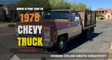 Finding the Paint Code on a 1978 Chevy Truck: A Guide