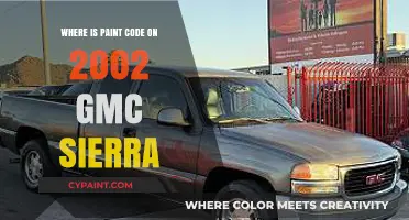 Locate Your 2002 GMC Sierra's Paint Code: A Quick Guide