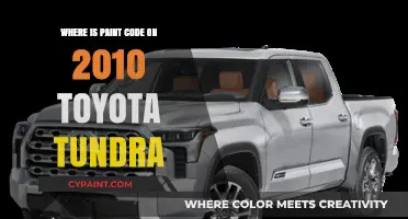 Finding Your 2010 Toyota Tundra's Paint Code: A Quick Guide