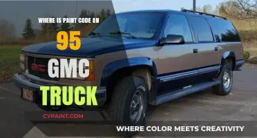 Finding the Paint Code on a 1995 GMC Truck: A Guide
