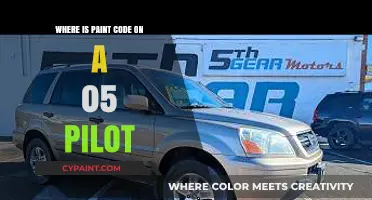 Finding the Paint Code on a 2005 Honda Pilot: A Guide
