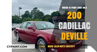 Finding Your 2000 Cadillac DeVille's Paint Code: A Quick Guide