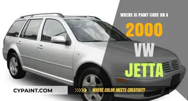 Finding Your 2000 VW Jetta's Paint Code: A Quick Guide