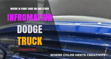 Decoding the Paint Code Mystery: A Guide for Dodge Truck Owners