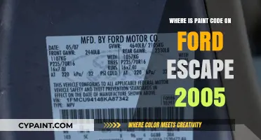 Finding Your 2005 Ford Escape's Paint Code: A Quick Guide