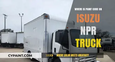 Finding the Paint Code on Your Isuzu NPR Truck: A Guide