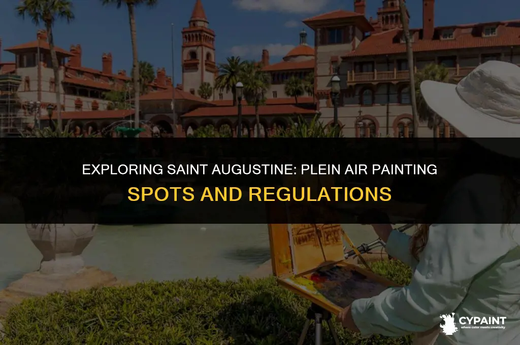 where is plein air painting allowed in saint augustine florida