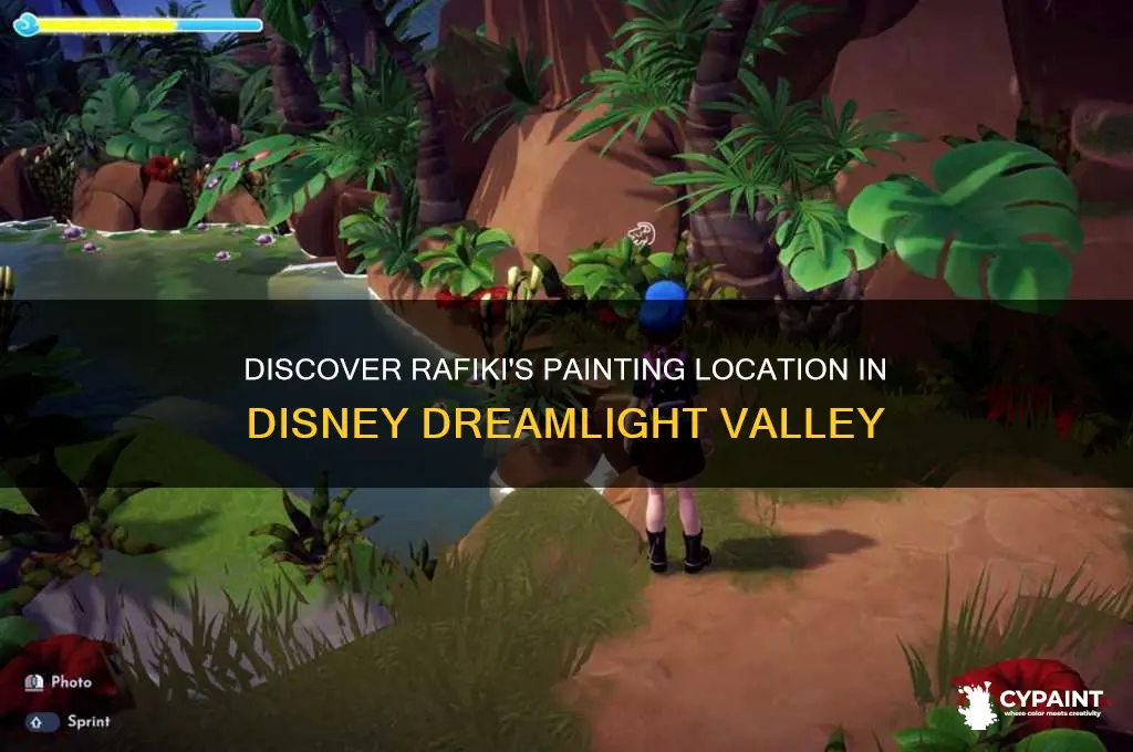 where is rafiki painting in disney dreamlight valley