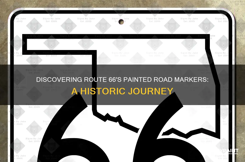 where is route 66 painted on the road