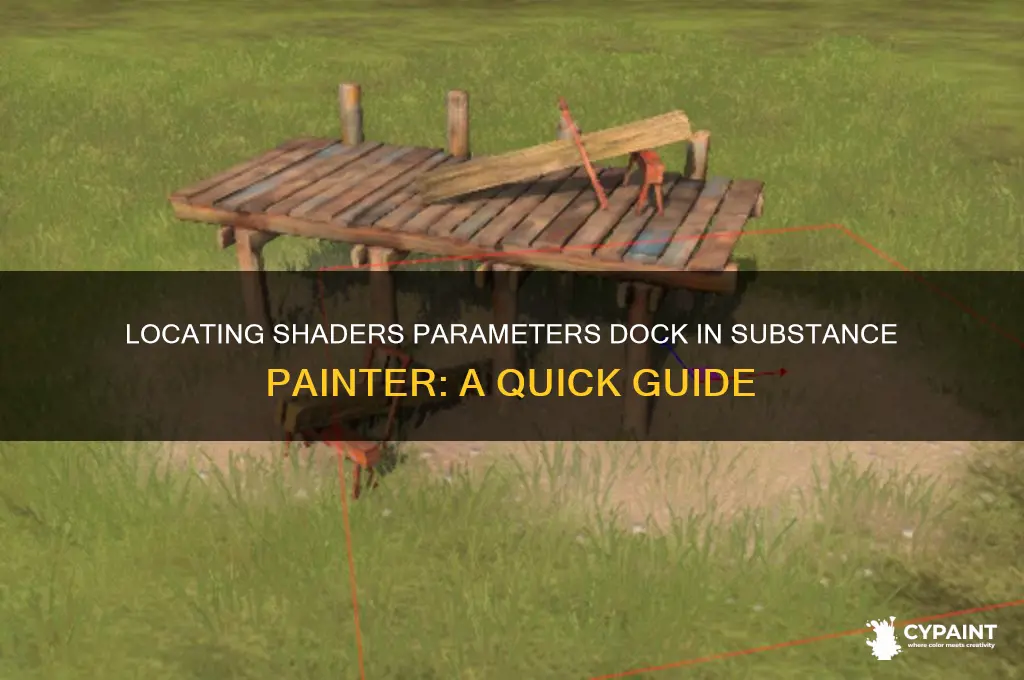 where is shaders perameters dock at in substance painter