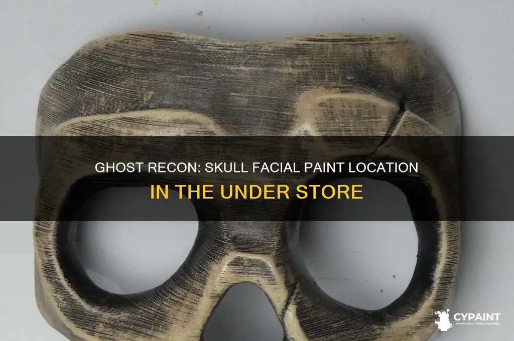 where is skull facial paint under store ghost recon