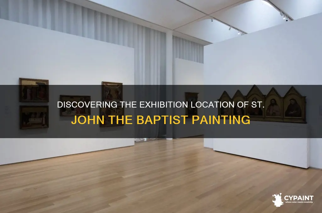 where is st john the baptist painting exhibited