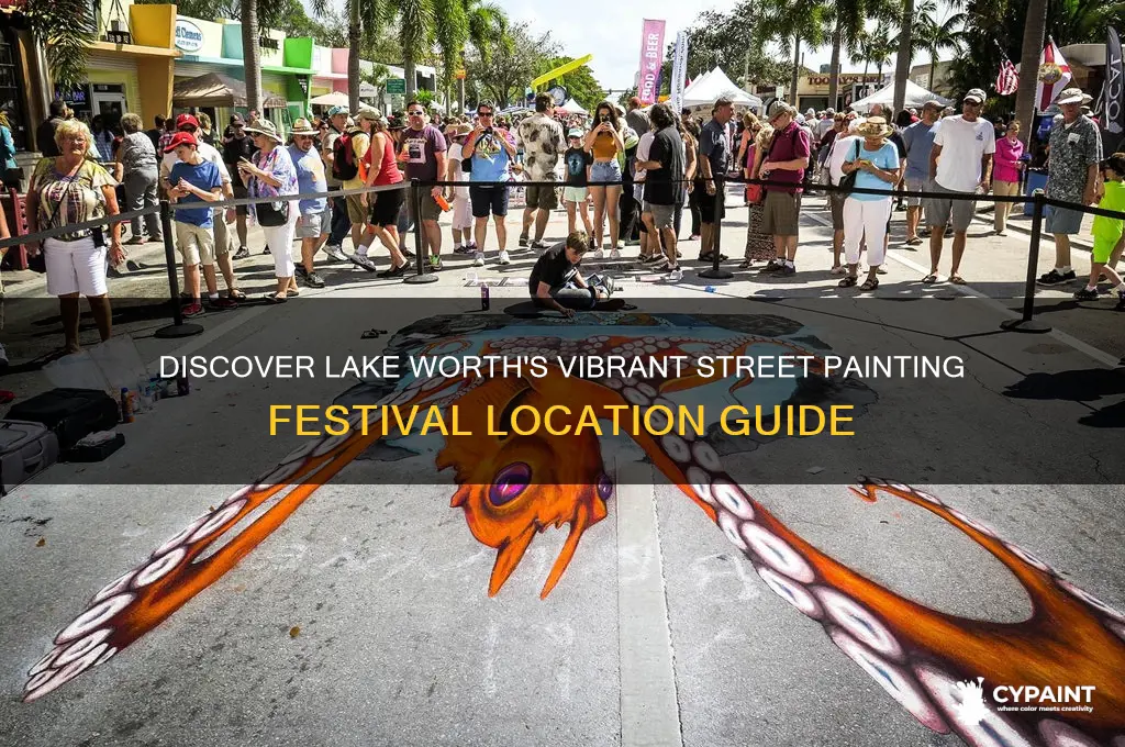 where is street painting frstiaval in lake worth