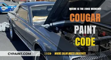 Finding the 2002 Mercury Cougar's Paint Code: A Quick Guide