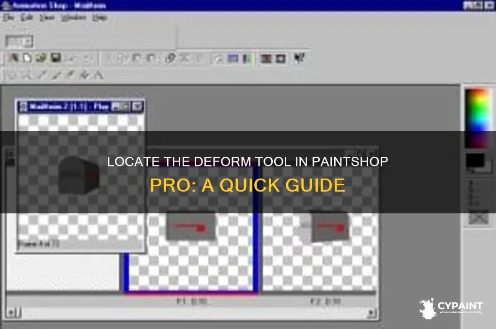 where is the deform tool in paint shop pro