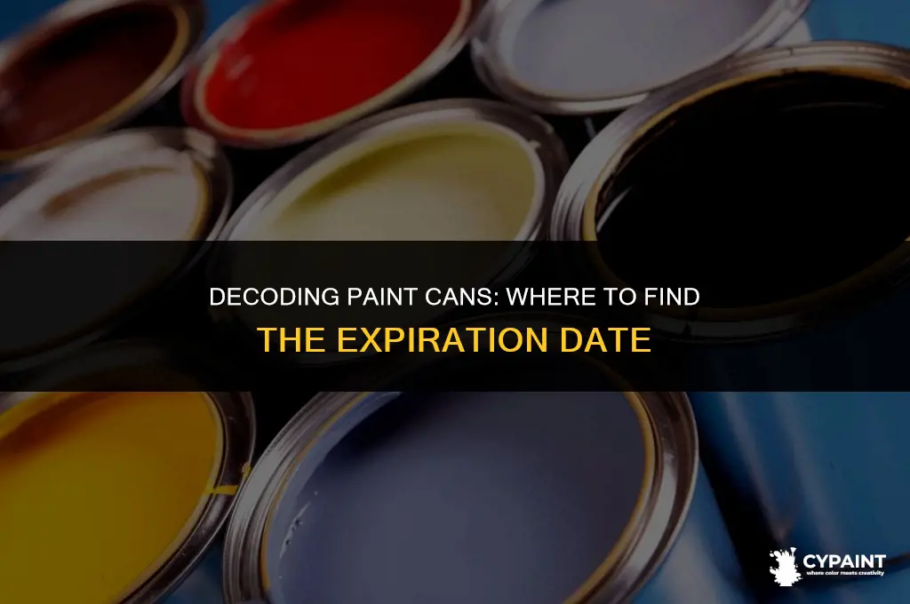 where is the expiration date on paint can