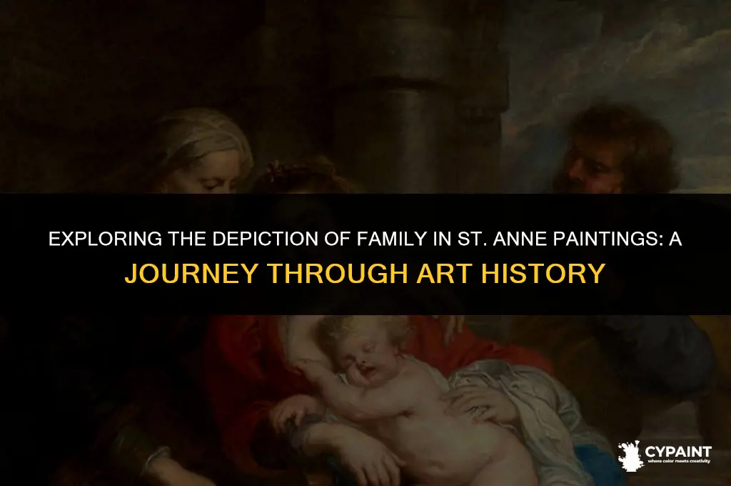 where is the family with st anne painting being illustrated