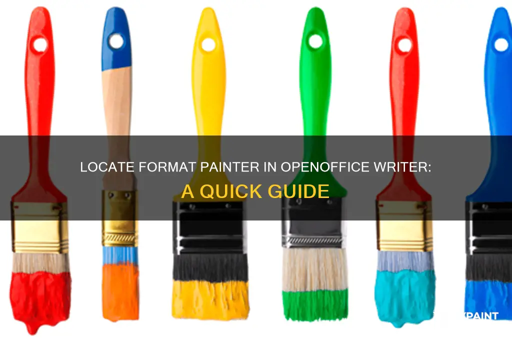 where is the format painter on open office writer