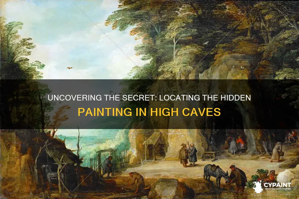 where is the hidden painting in high caves