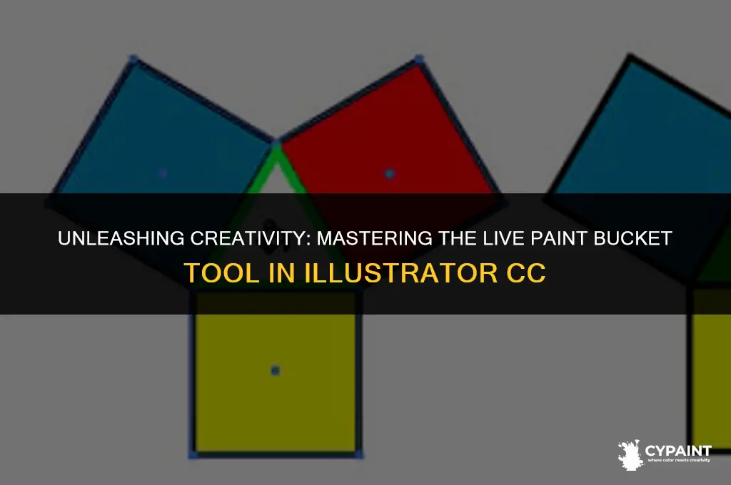 where is the live paint bucket tool in illustrator cc