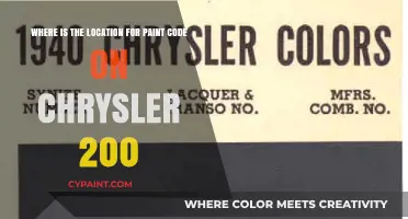 Decoding the Paint Code Mystery on Your Chrysler 200