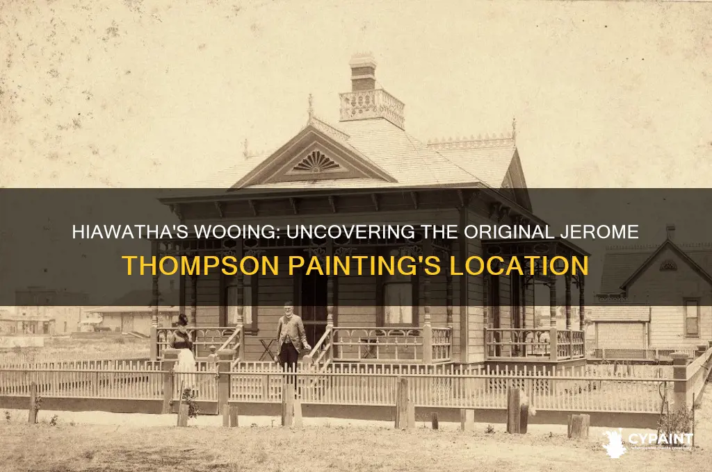 where is the original jerome thompson painting hiawathas wooing
