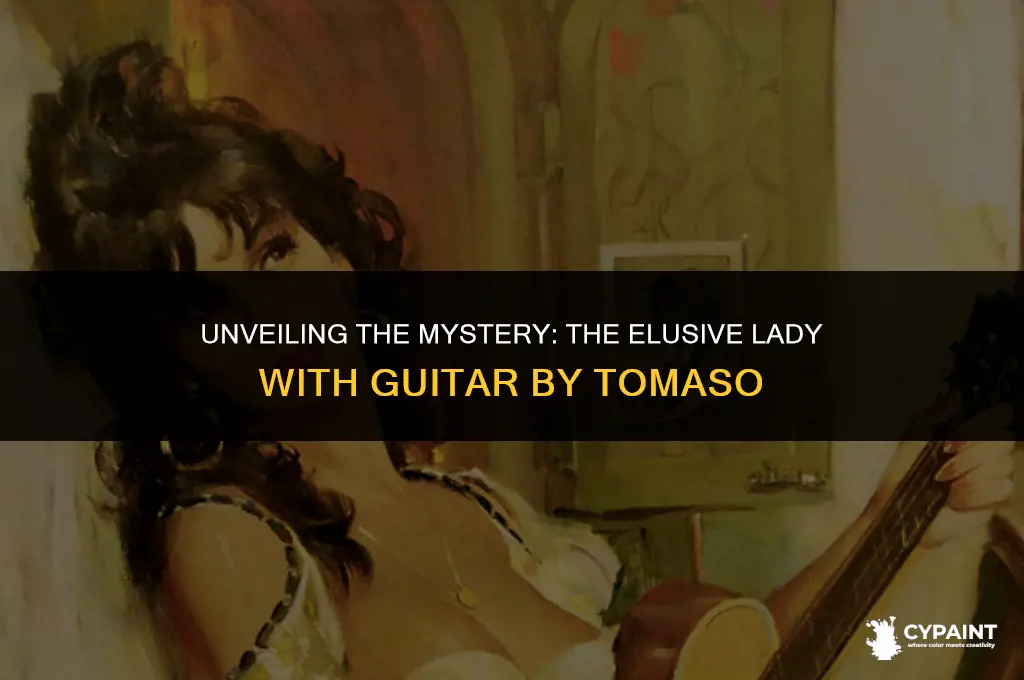 where is the original lady with guitar painting by tomaso