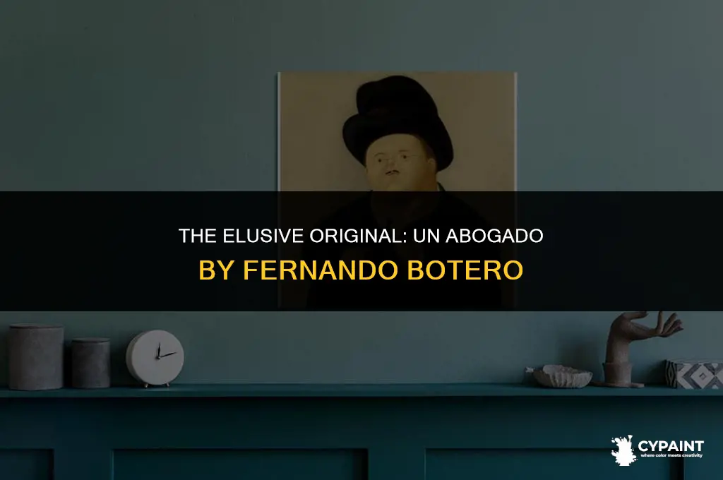 where is the original un abogado painting by fernando botero