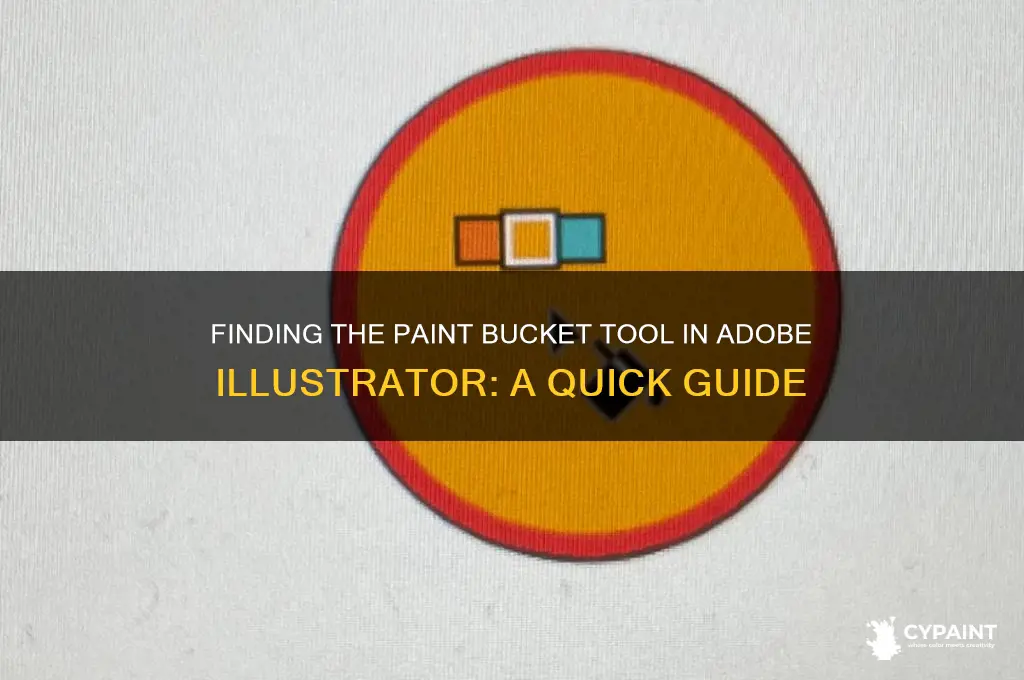 where is the paint bucket tool in illustratpr