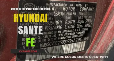 Unlocking the Perfect Paint Code for Your 2004 Hyundai Santa Fe