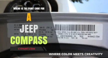 Finding Your Jeep Compass Paint Code: A Quick Guide
