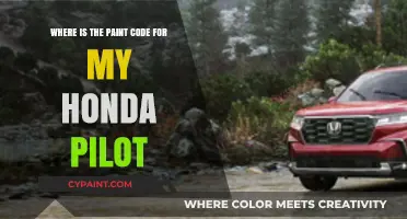 Finding Your Honda Pilot's Paint Code: A Quick Guide