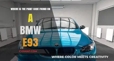 Decoding the BMW E93's Paint Code: A Comprehensive Guide