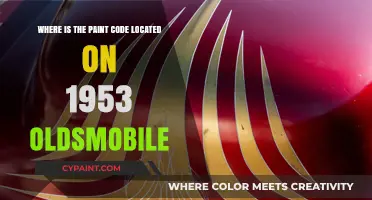 Finding the 1953 Oldsmobile Paint Code: Location Guide