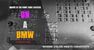 Finding Your BMW's Paint Code: Location and Identification Guide