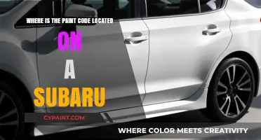 Finding Your Subaru's Paint Code: A Quick Location Guide
