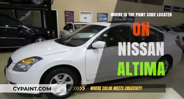 Finding Your Nissan Altima's Paint Code: Location Guide