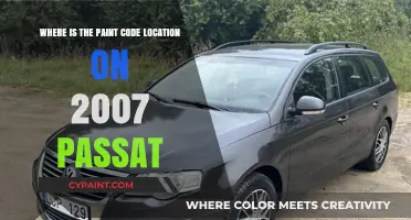 Finding Your 2007 Passat's Paint Code: Location Guide