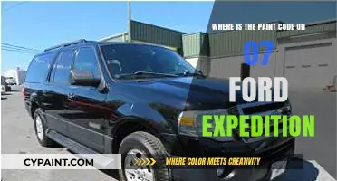Locate Your 07 Ford Expedition Paint Code: Quick Guide