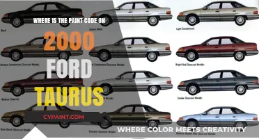 Finding the Paint Code on a 2000 Ford Taurus: A Guide